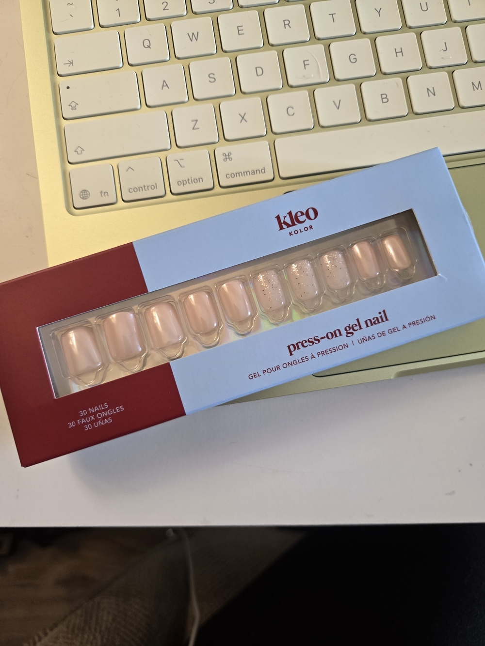 Kleo Kolor Press-On Gel Nails- Posh Prosecco